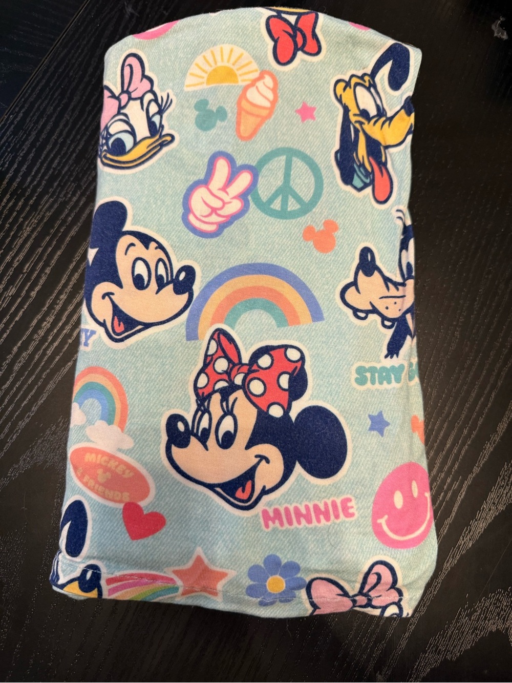 Little Sleepies Light Blue Disney Minnie & Friends Kids Neck Warmer